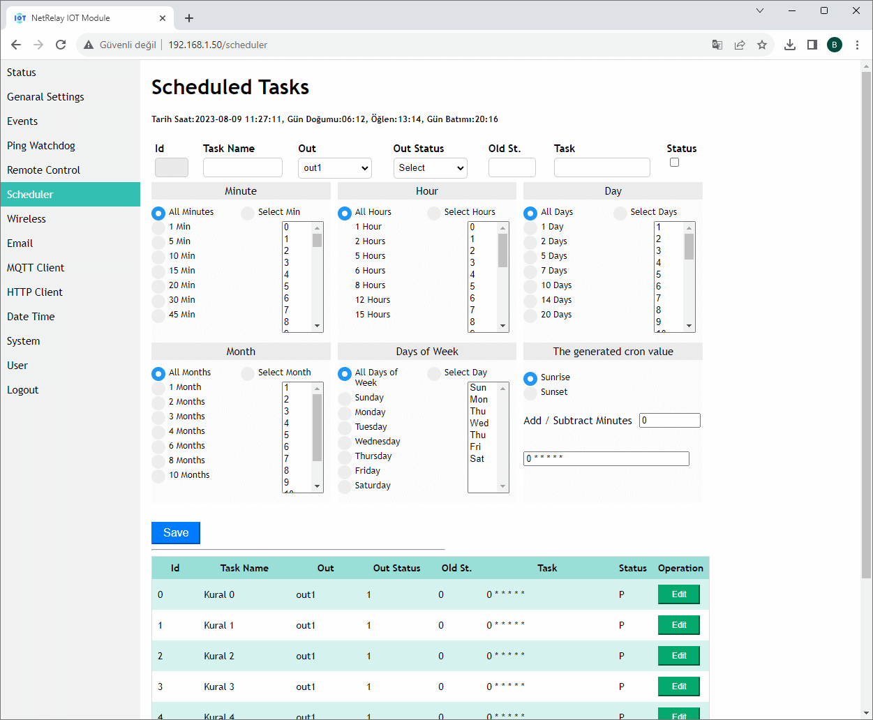 NetRelay NR001 NetRelay IoT Development Board 4 Röle (PoE-Ethernet-WiFi Lan Relay) Geliştirme Kartı ürün görseli 15 - wifidepo