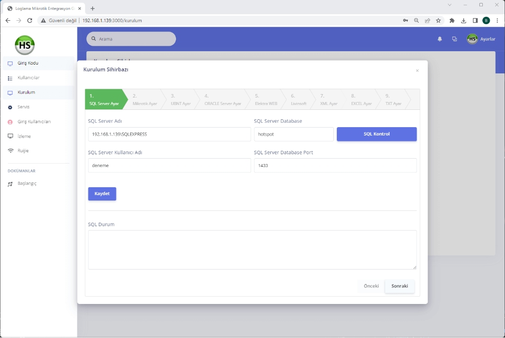 WifiDepo OTOMASYON-10 Otel Hotspot Yönetim 5651 Loglama Entegrasyon Yazılımı ürün görseli 4 - wifidepo