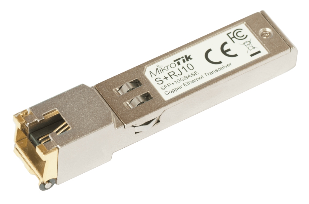 S+RJ10-Mikrotik S+RJ10 10G Fiber to Copper SFP Modül - 10M/100M/1G/2.5G/5G/10G Destekli