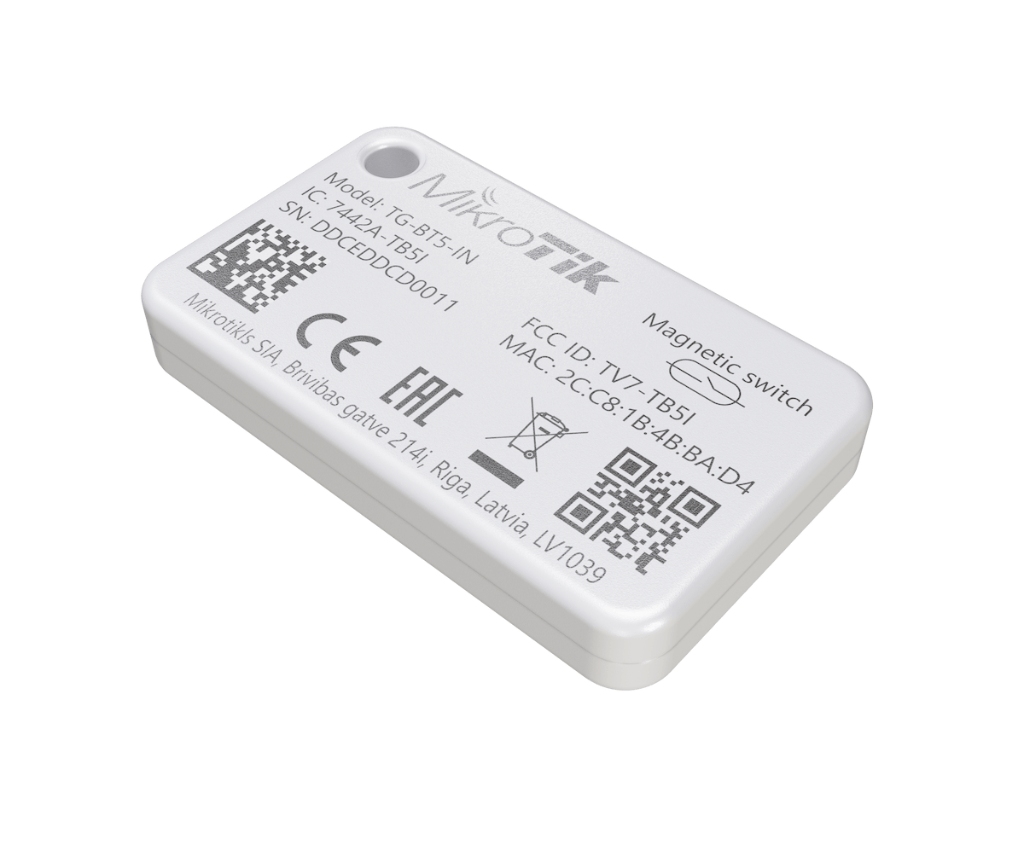 TG-BT5-IN-Mikrotik TG-BT5-IN | BLE 5 İç Mekân Etiket Bluetooth Tag (iBeacon, Eddystone, ±0.5 °C)