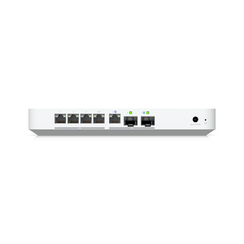 UBNT UCG-Fiber Ubiquiti UniFi Cloud Gateway Fiber - UCG-Fiber 10G WAN/LAN 5 Gbps IDS/IPS NVMe NVR - 50+ Cihaz & 500+ İstemci UniFi Gateway Firewall Router ürün görseli 6 - wifidepo