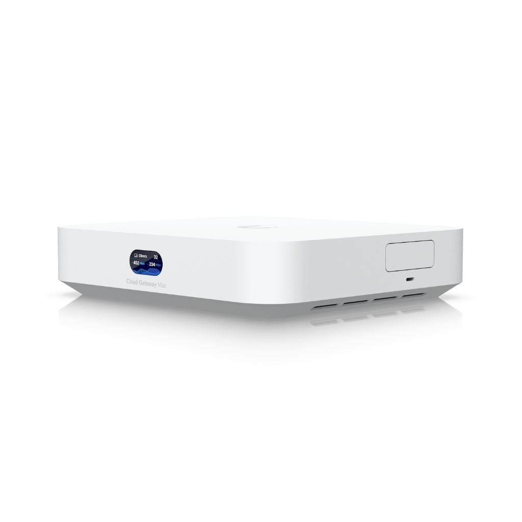 UCG-Max-UBNT UniFi Cloud Gateway Max (UCG-Max) – 2.5G Çoklu-WAN Cloud Gateway | 2.3 Gbps IDS/IPS, 30+ UniFi Cihaz, NVMe NVR