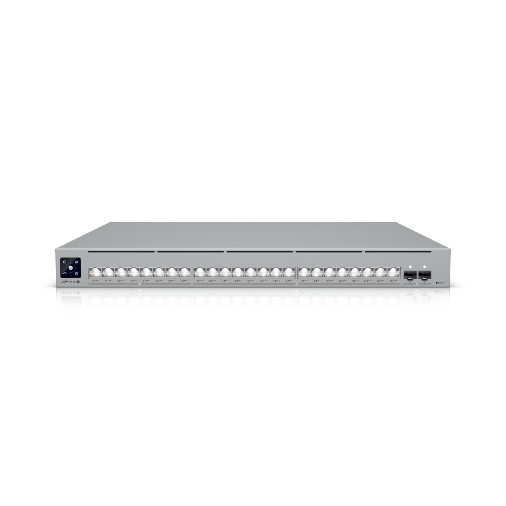 USW-Pro-XG-24-PoE-UBNT UniFi Pro XG 24 PoE (USW-Pro-XG-24-PoE) – 24 Port 10G/2.5G PoE+++ Katman 3 Switch, 25G SFP28 Uplink ve 720W PoE USW-Pro-XG-24-PoE-UBNT UniFi Pro XG 24 PoE (USW-Pro-XG-24-PoE) – 24 Port 10G/2.5G PoE+++ Katman 3 Switch, 25G SFP28 Uplink ve 720W PoE